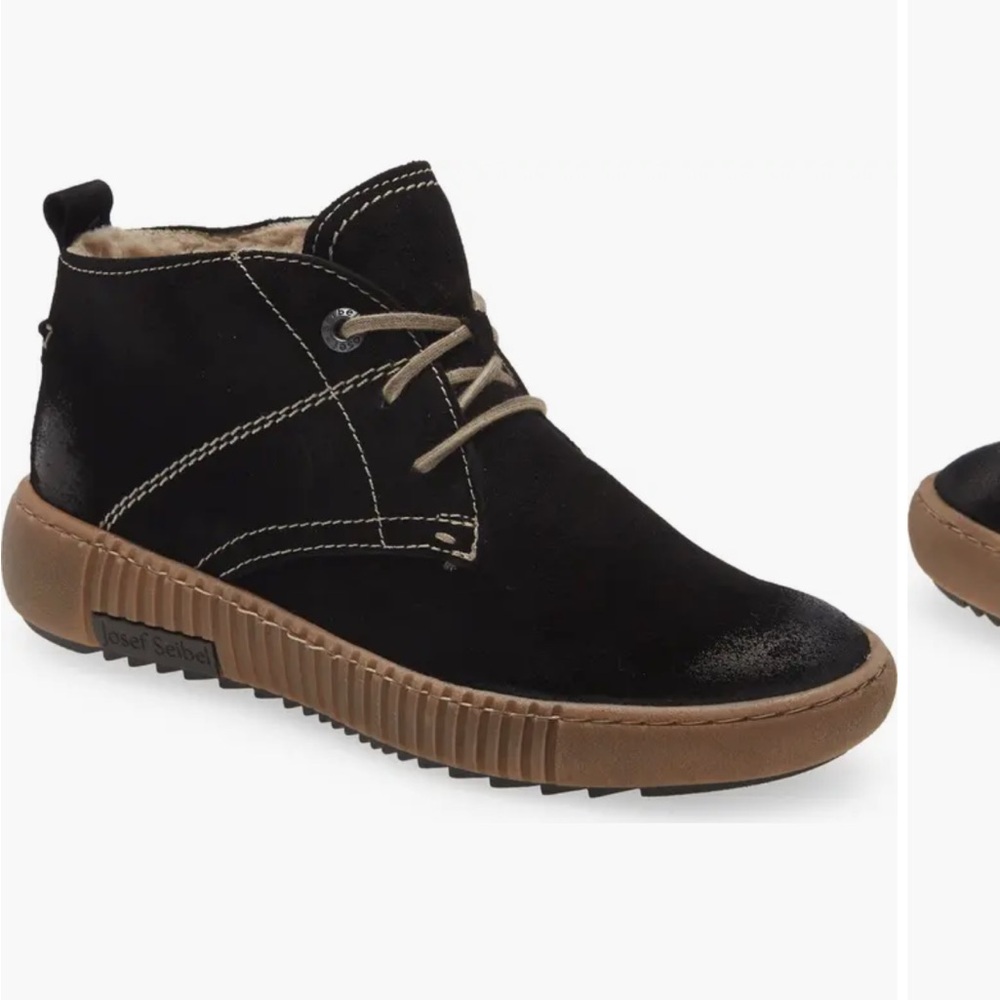 Josef Seibel Maren Black Suede Boots